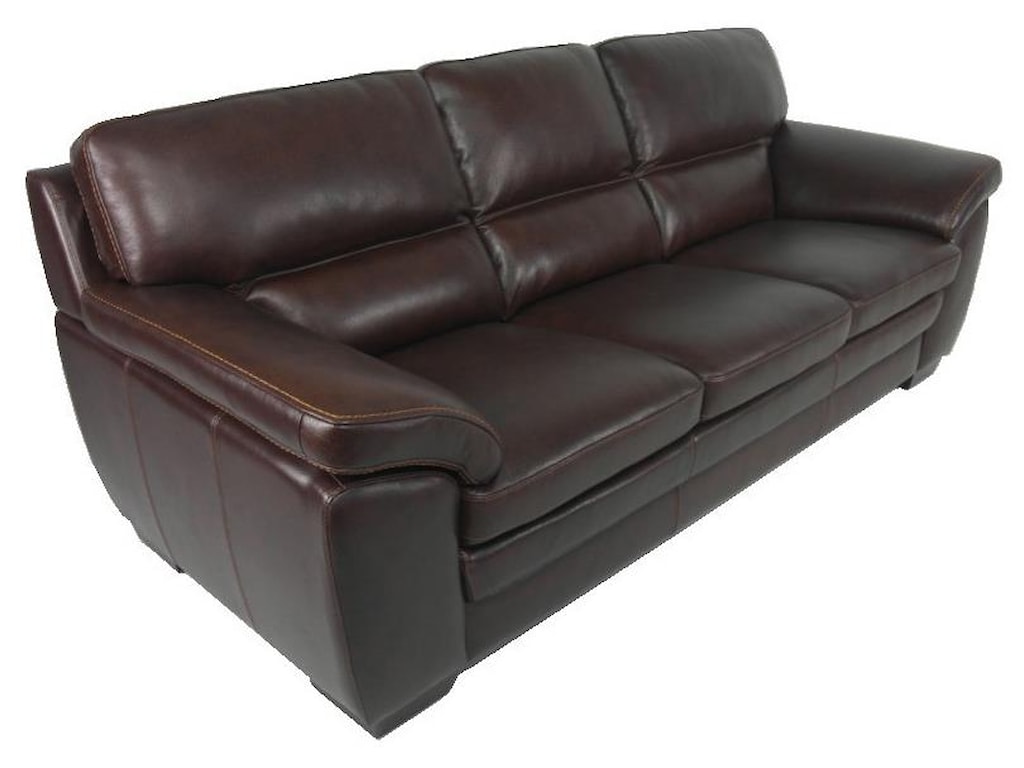 Htl 10496 Contemporary Leather Match Sofa Fashion Furniture 10496 Contemporary Leather Match Sofa By Htl