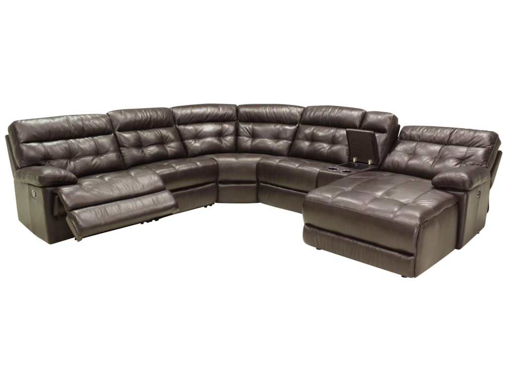 Htl 2775 Six Piece Reclining Sectional Sofa With Raf Chaise 2775 Six Piece Reclining Sectional Sofa With Raf Chaise By Htl