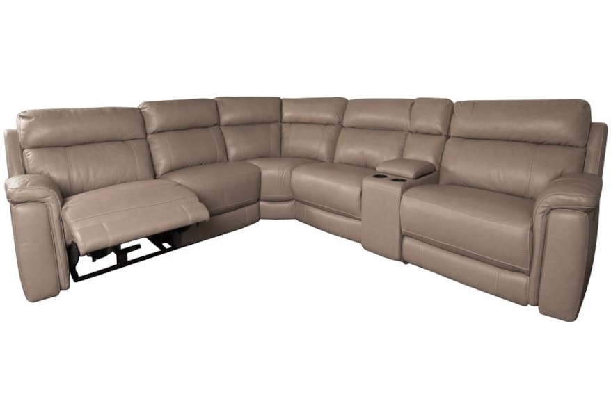 Htl Houston Modern Leather Match Sectional Sofa With Leather Match Sectional Sofa