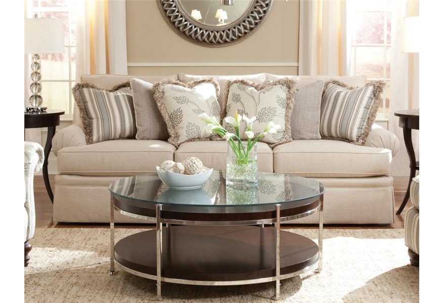 Huntington House 2081 Sofa With Low Profile Rolled Arm Belfort Furniture Sofas