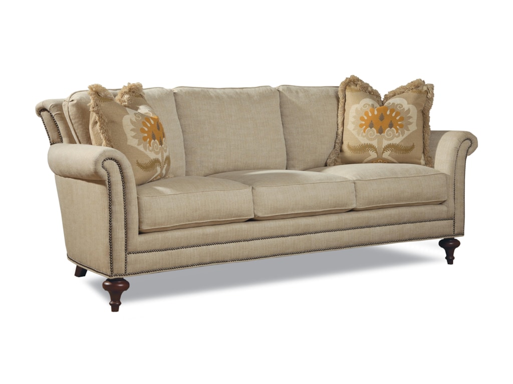 Huntington House Sawyer Traditional Sofa W Turned Legs Belfort Huntington House Sawyer Traditional Sofa W Turned Legs