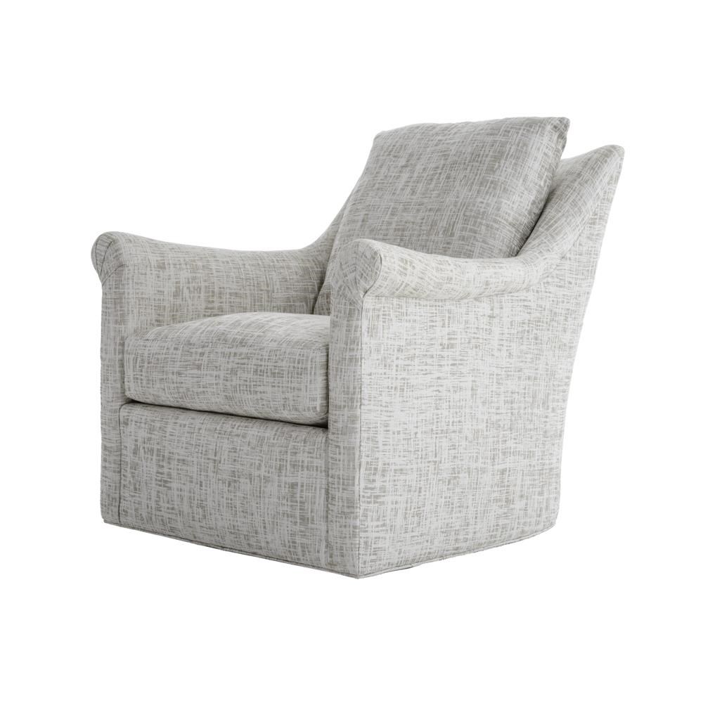 Huntington House 7240 Collection 7240 56 Upholstered Swivel Chair With Loose Back Pillow Baer S Furniture Upholstered Chair