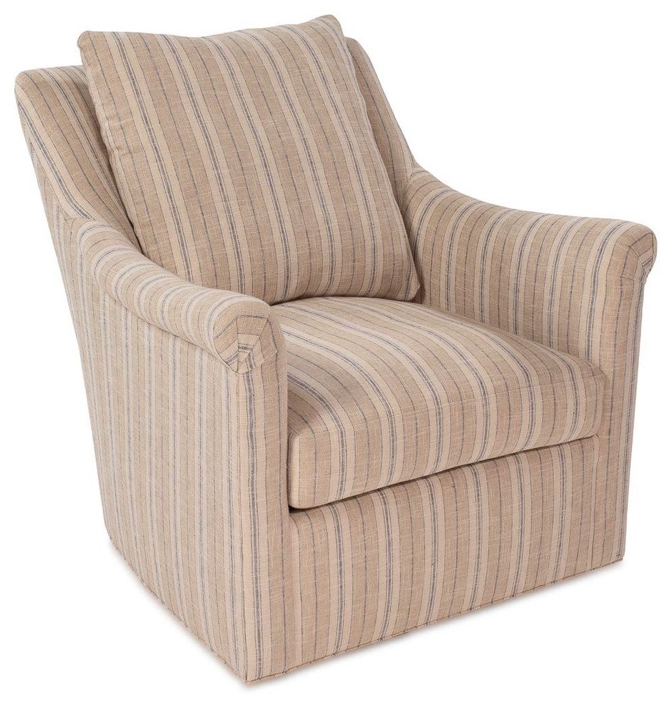Cassidy Swivel Accent Chair Rotmans Upholstered Chairs