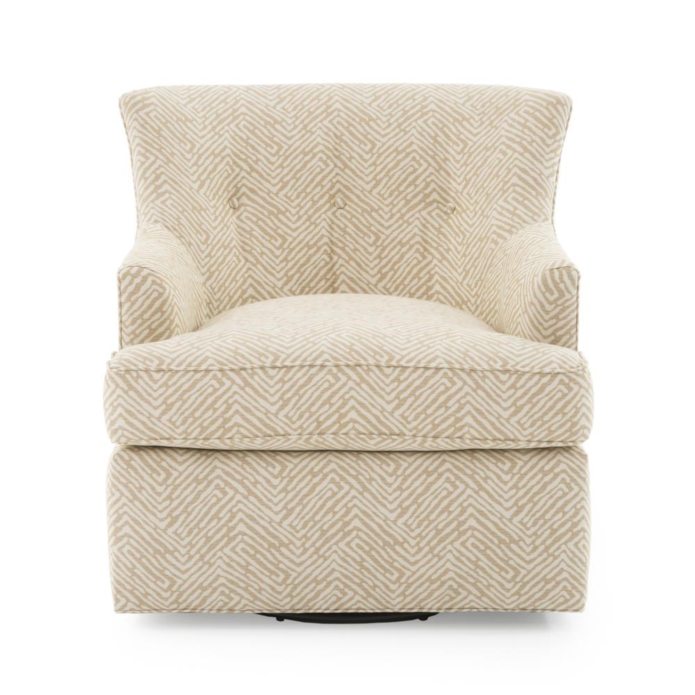 Huntington House 7412 7412 56 70225 63 Transitional Swivel Chair With Tufted Back Baer S Furniture Upholstered Chairs