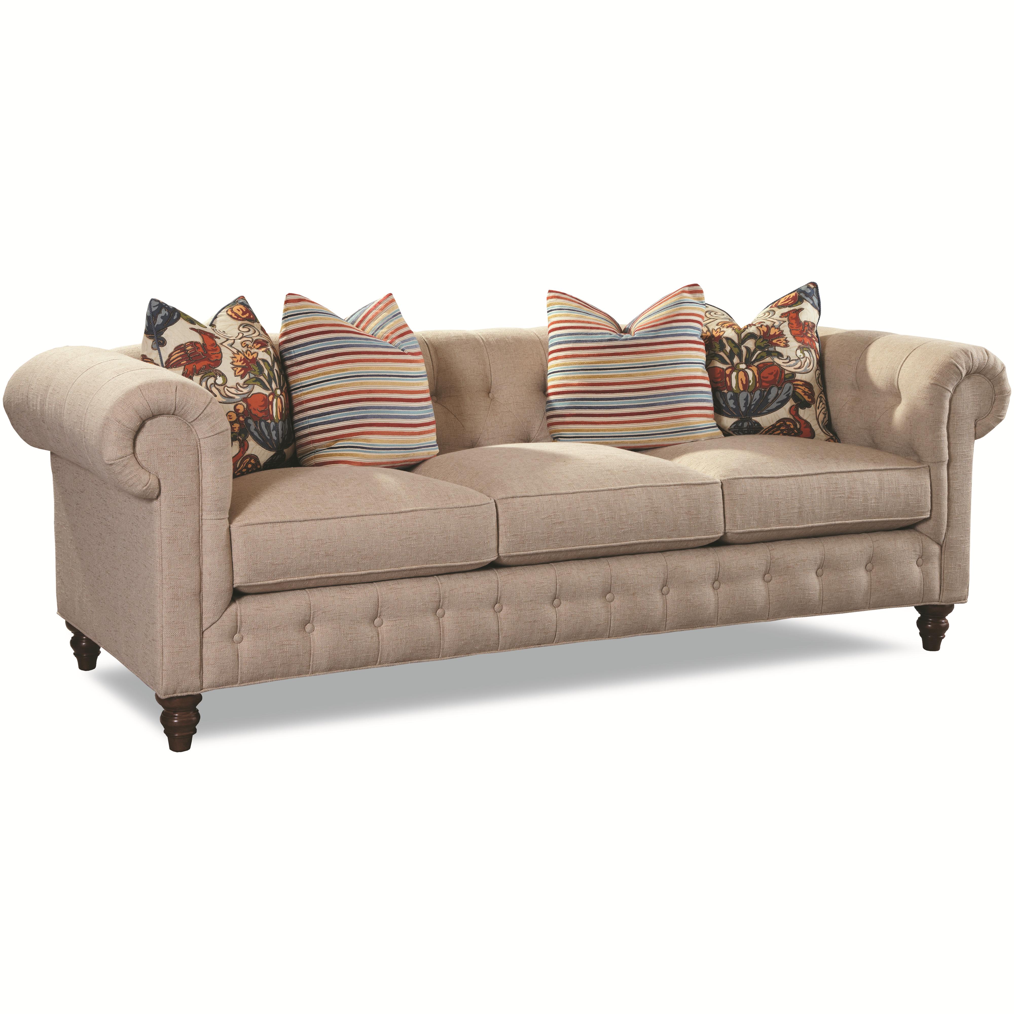 Huntington House Emilie Traditional Sofa With Rolled Arms