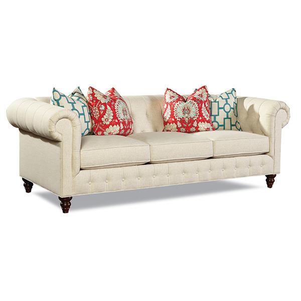 Huntington House Emilie Traditional Sofa With Rolled Arms Belfort Furniture Sofa