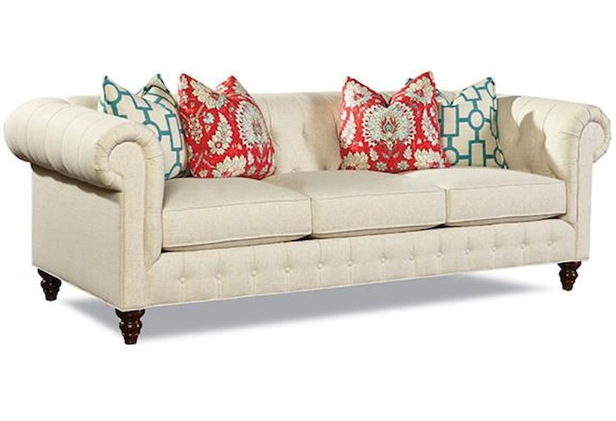 Huntington House Emilie Traditional Sofa With Rolled Arms Belfort Furniture Sofa