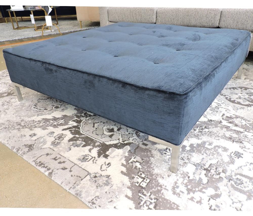 Huntington House Clearance Ottoman With Metal Legs Belfort