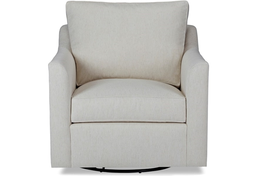 Huntington House Amelia Customizable Tux Arm Swivel Chair Belfort Furniture Upholstered Chairs