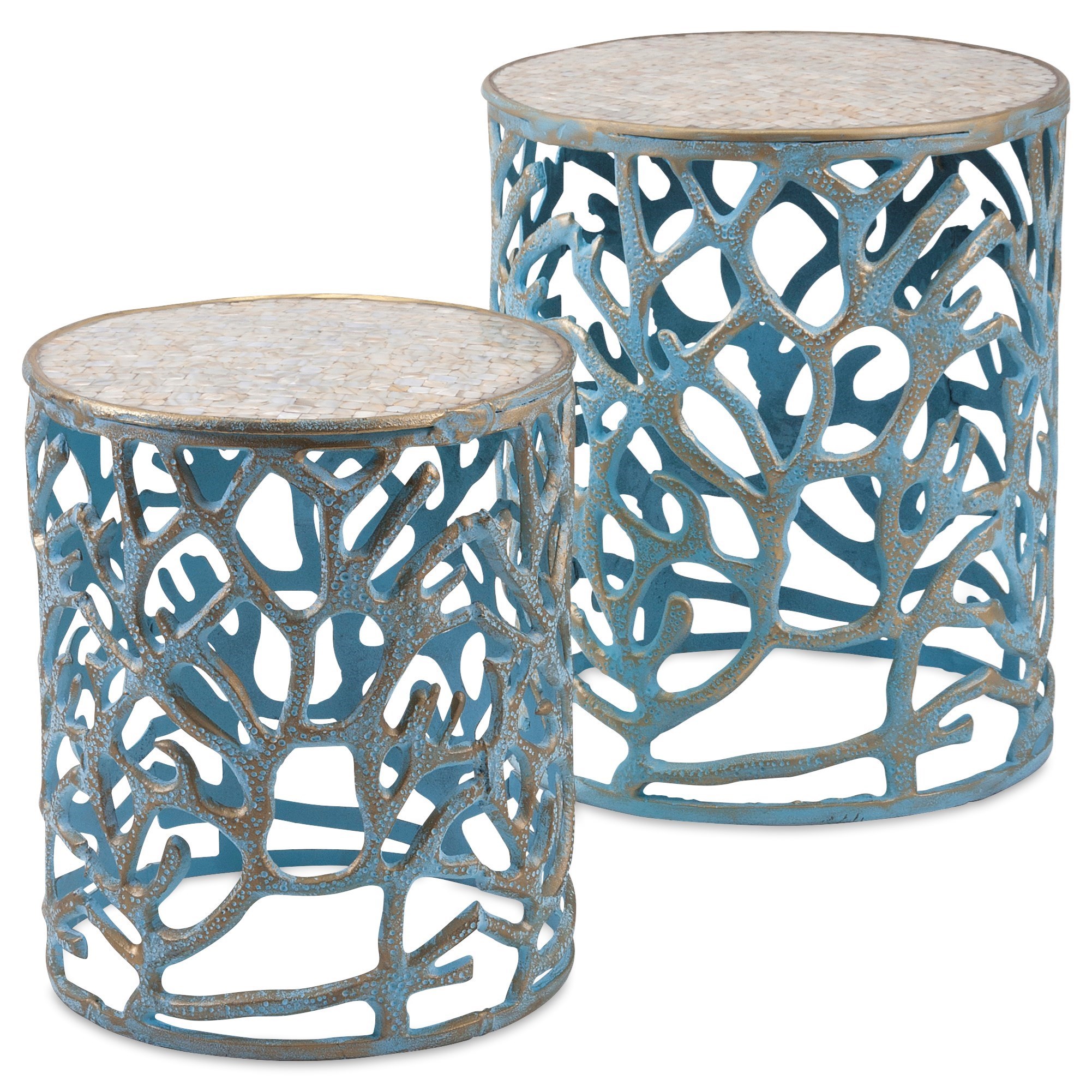 Imax Worldwide Home Accent Tables And Cabinets Coral Mother Of