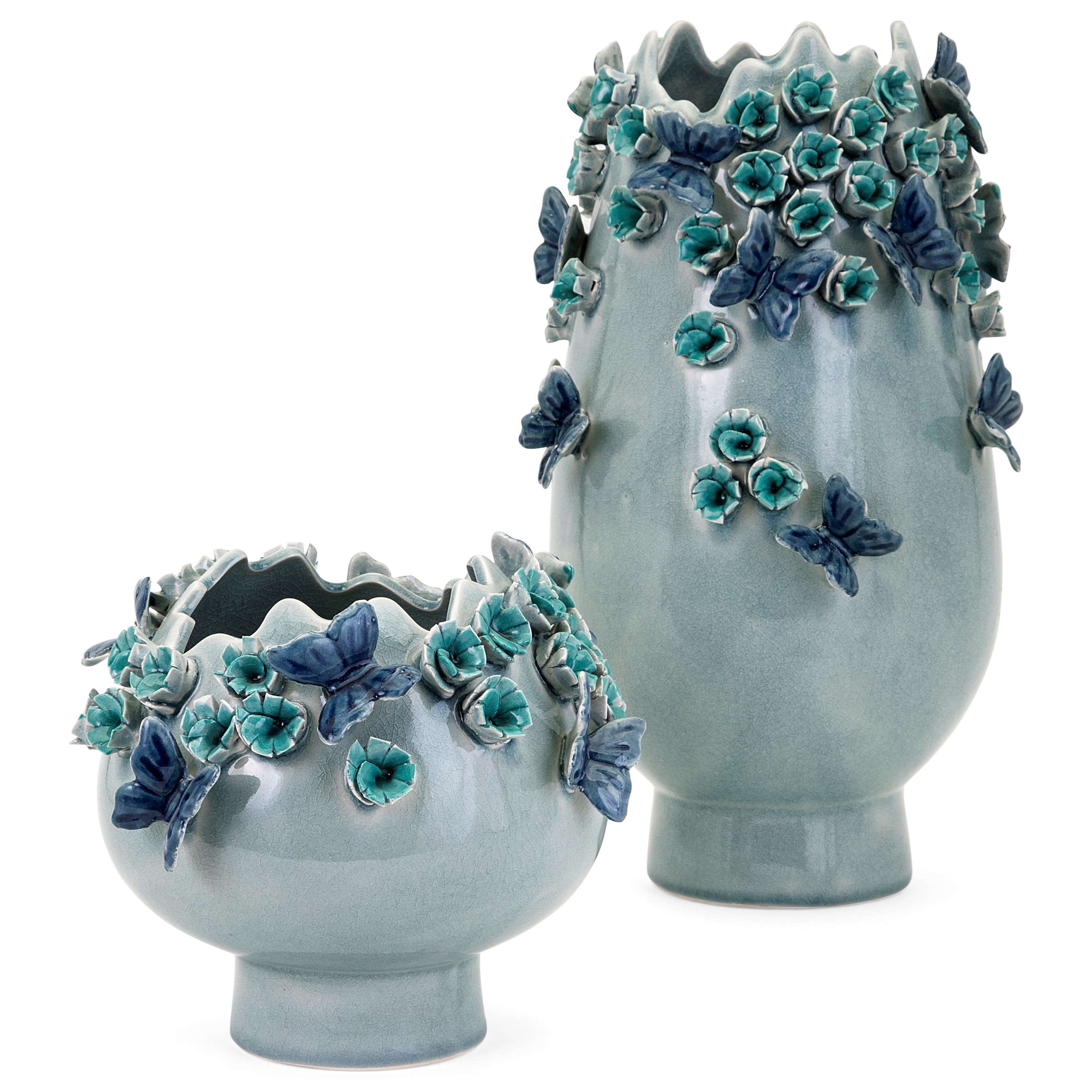 Imax Worldwide Home Boxes Bowls And Balls 25475 Jaiden Butterfly