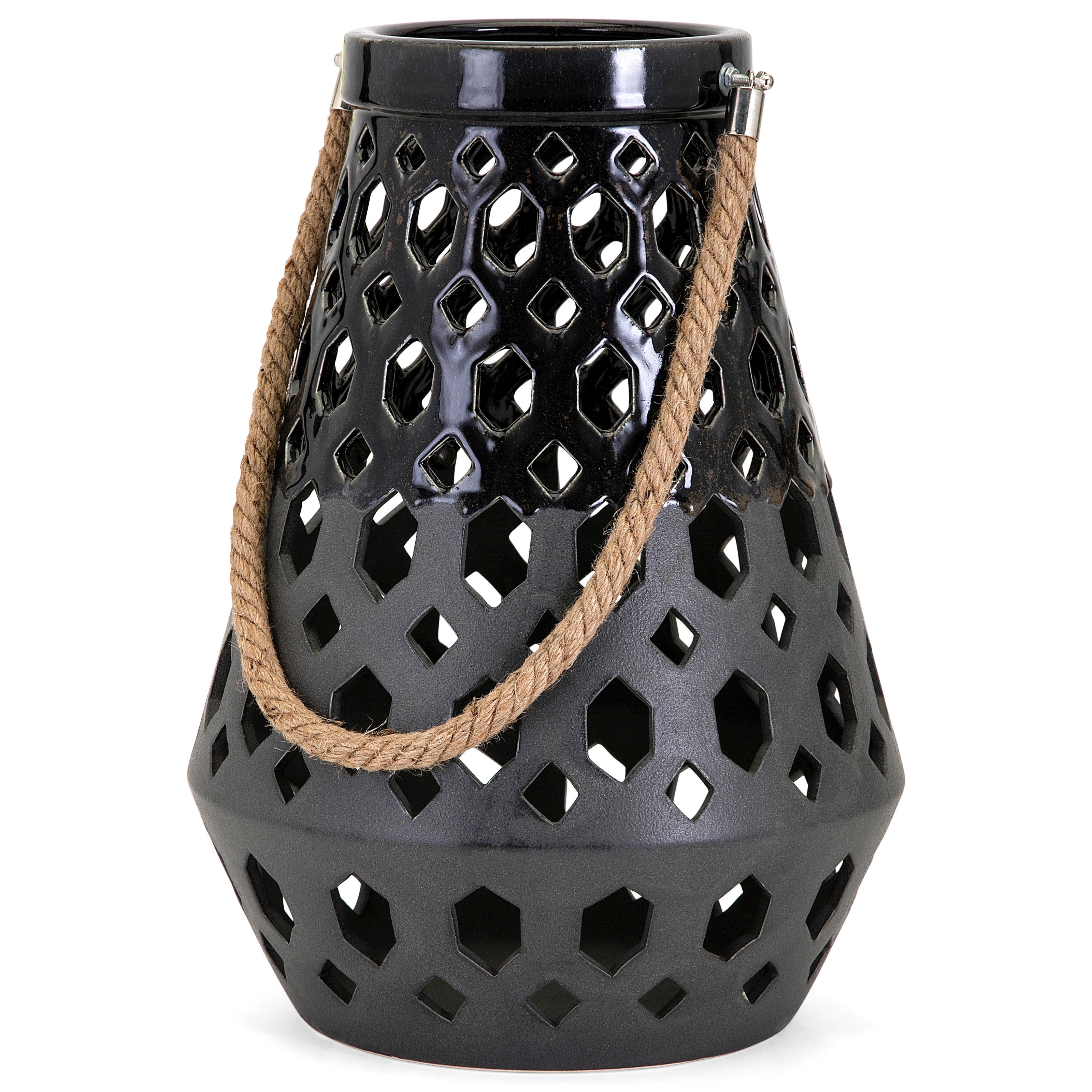 Imax Worldwide Home Candle Holders And Lanterns Miles Ceramic