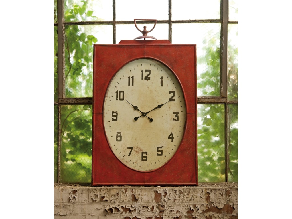 Imax Worldwide Home Clocks Carnen Oversized Red Wall Clock Howell Imax Worldwide Home Clockscarnen Oversized Red Wall Clock