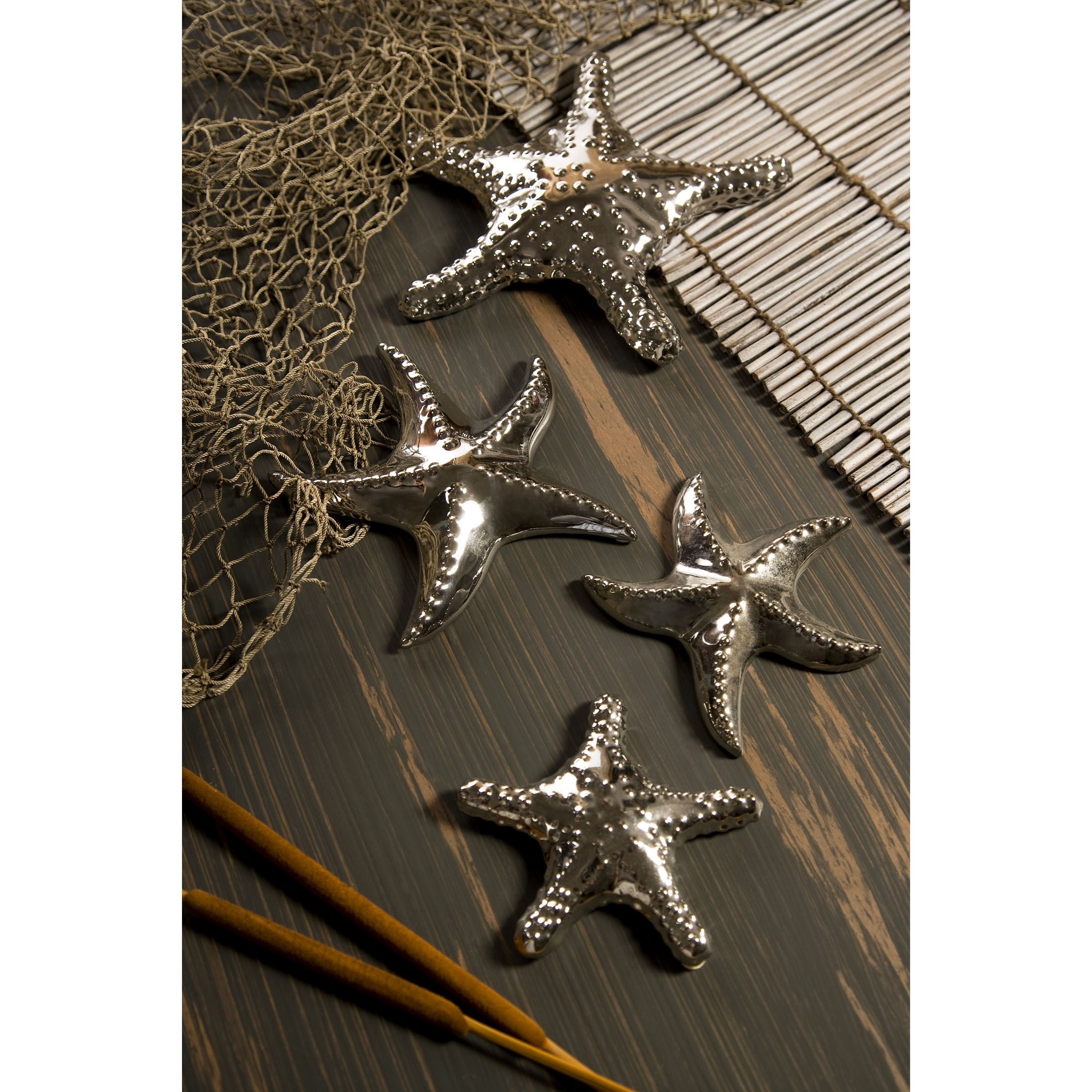 Imax Worldwide Home Decorative Figurines Cortland Silver Starfish