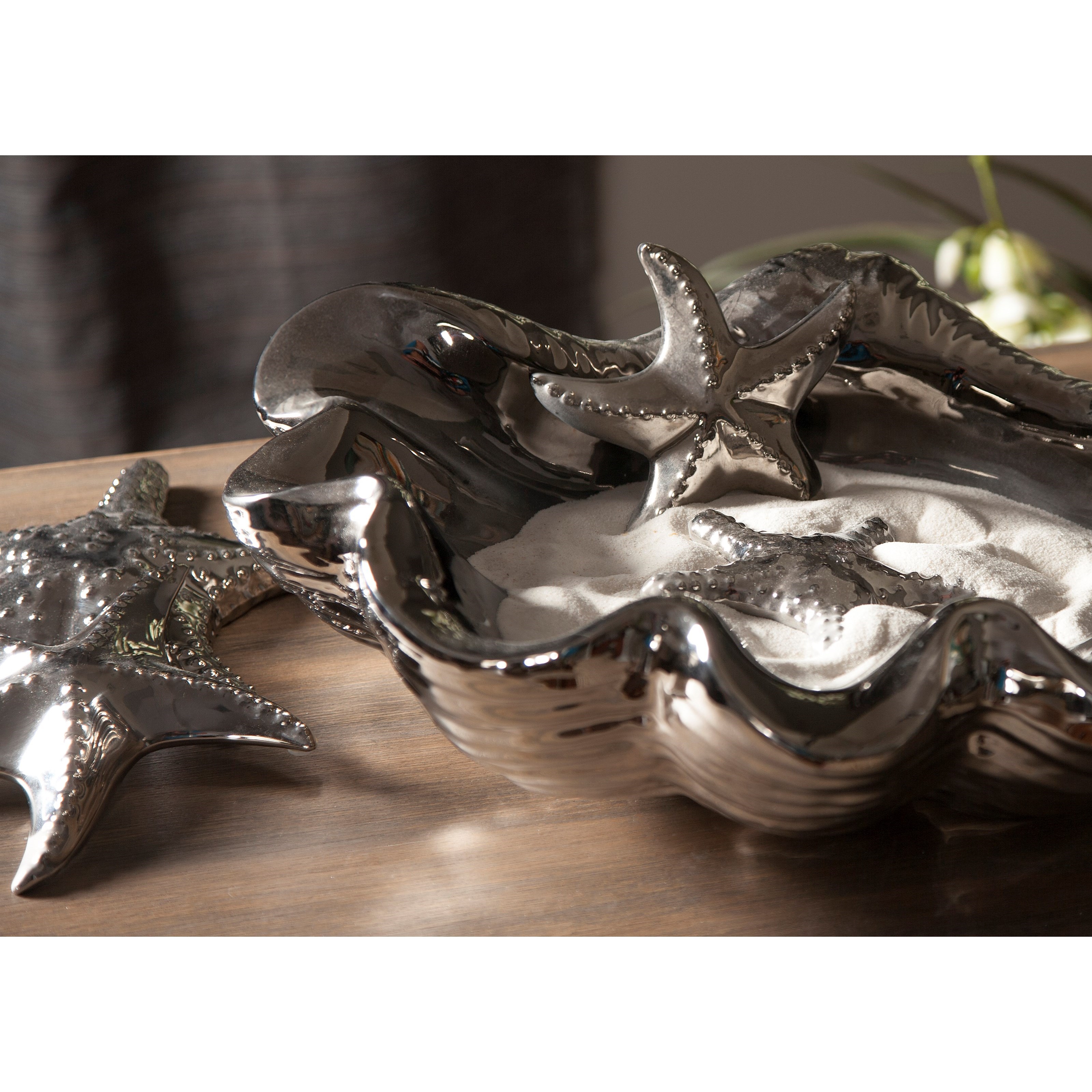Imax Worldwide Home Decorative Figurines Cortland Silver Starfish