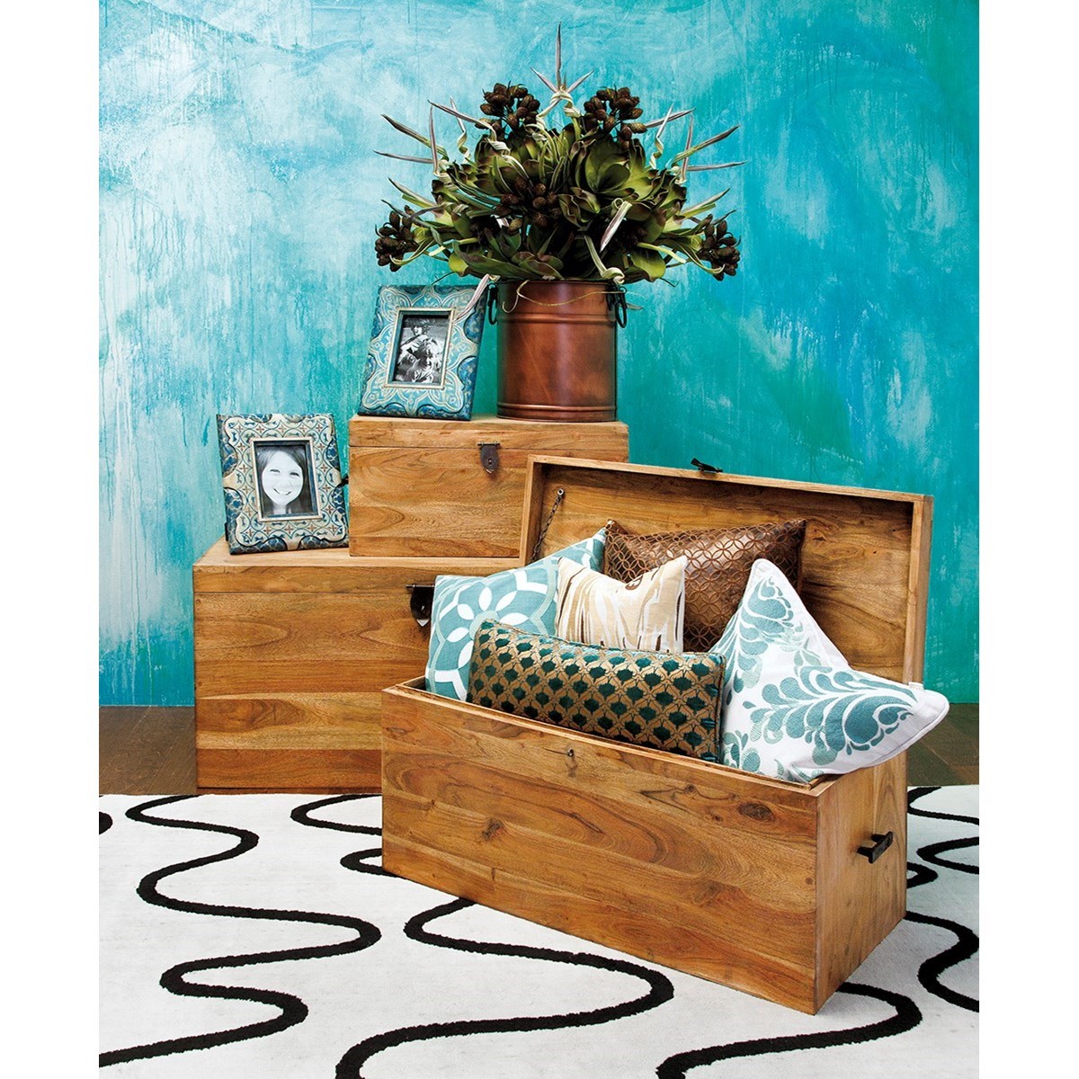 Imax Worldwide Home Decorative Figurines Urban Acacia Wood Trunks