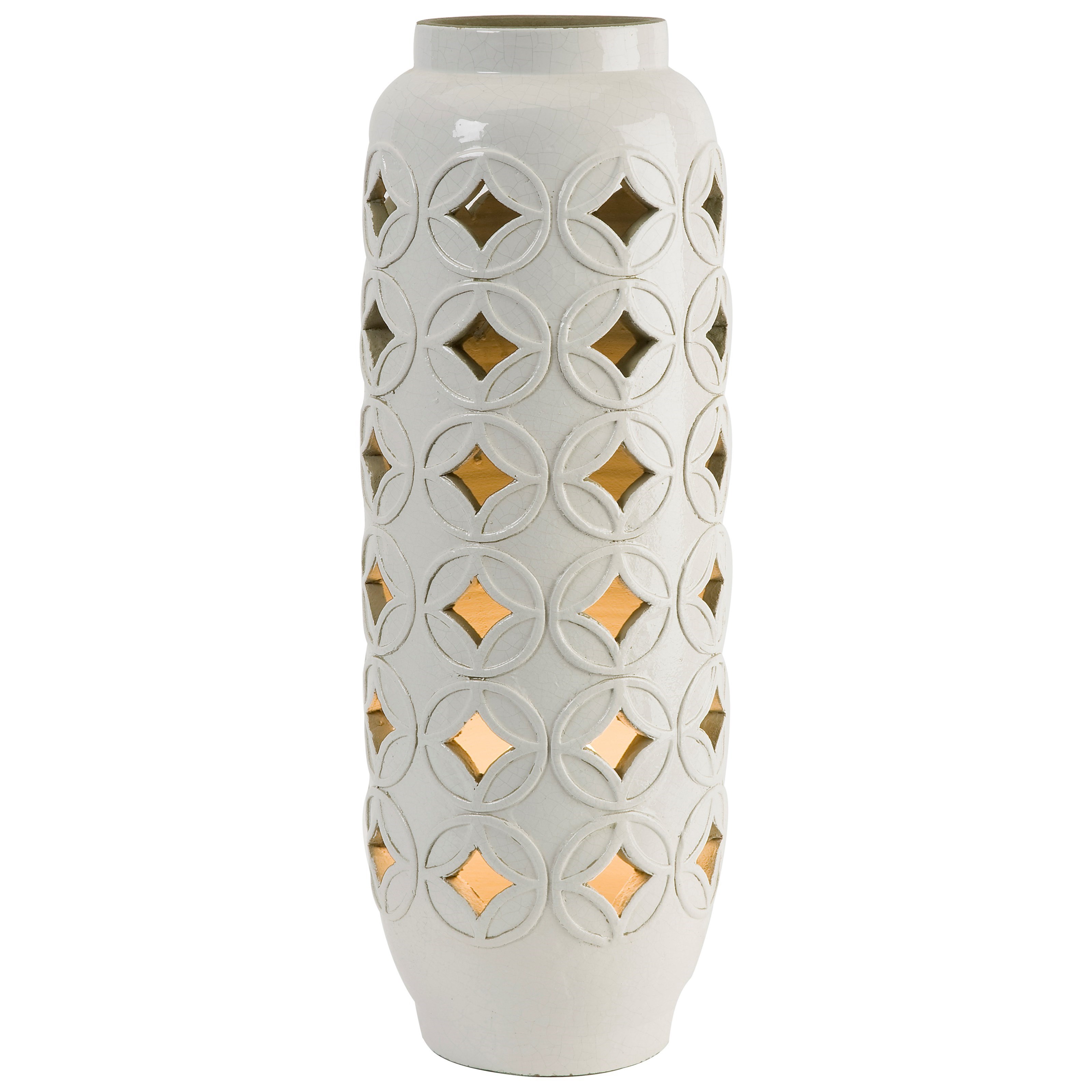 ceramic cut out table lamp