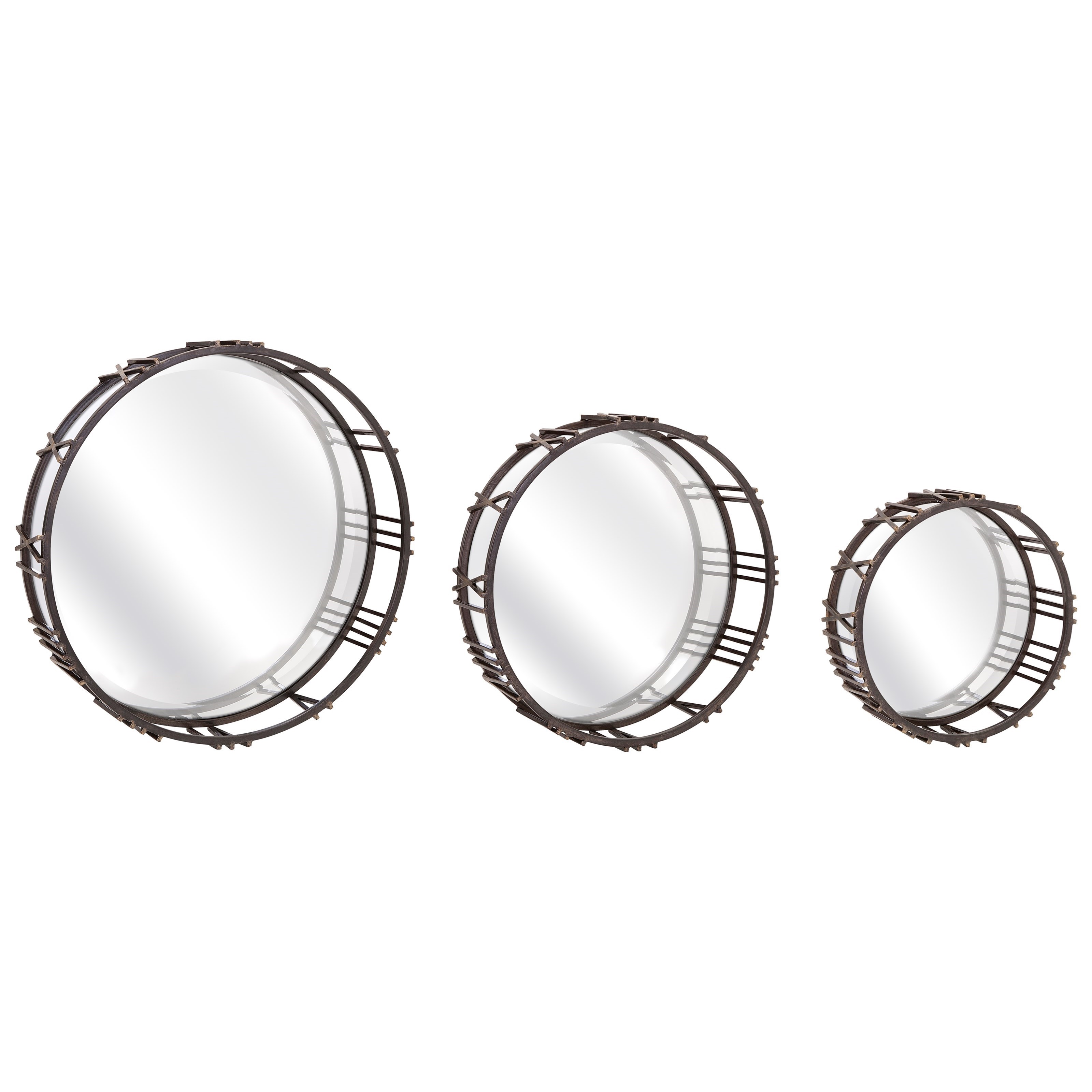 Imax Worldwide Home Mirrors Roman Time Mirror Tray Wall Decor Set Of 3 Lagniappe Home Store Wall Mirrors Browse other items in the alternative wall decor collection from wayside furniture in the akron, cleveland, canton, medina, youngstown, ohio area. wall mirrors
