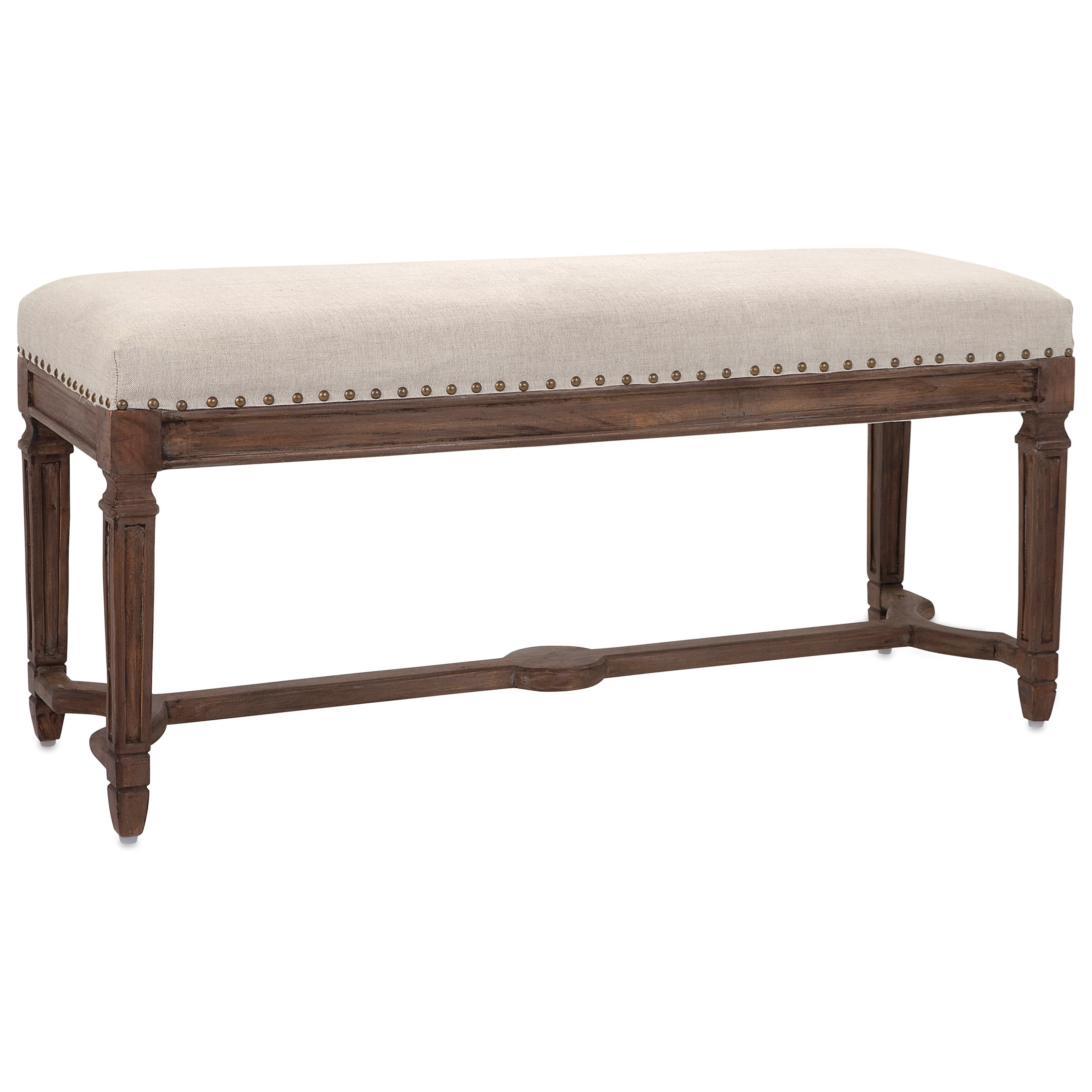 Imax Worldwide Home Seating 86143 Grayson Upholstered Bench
