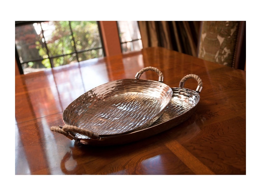 Imax Worldwide Home Trays Plates And Platters Garner Aluminum Imax Worldwide Home Trays Plates And Plattersgarner Aluminum Set Of 2