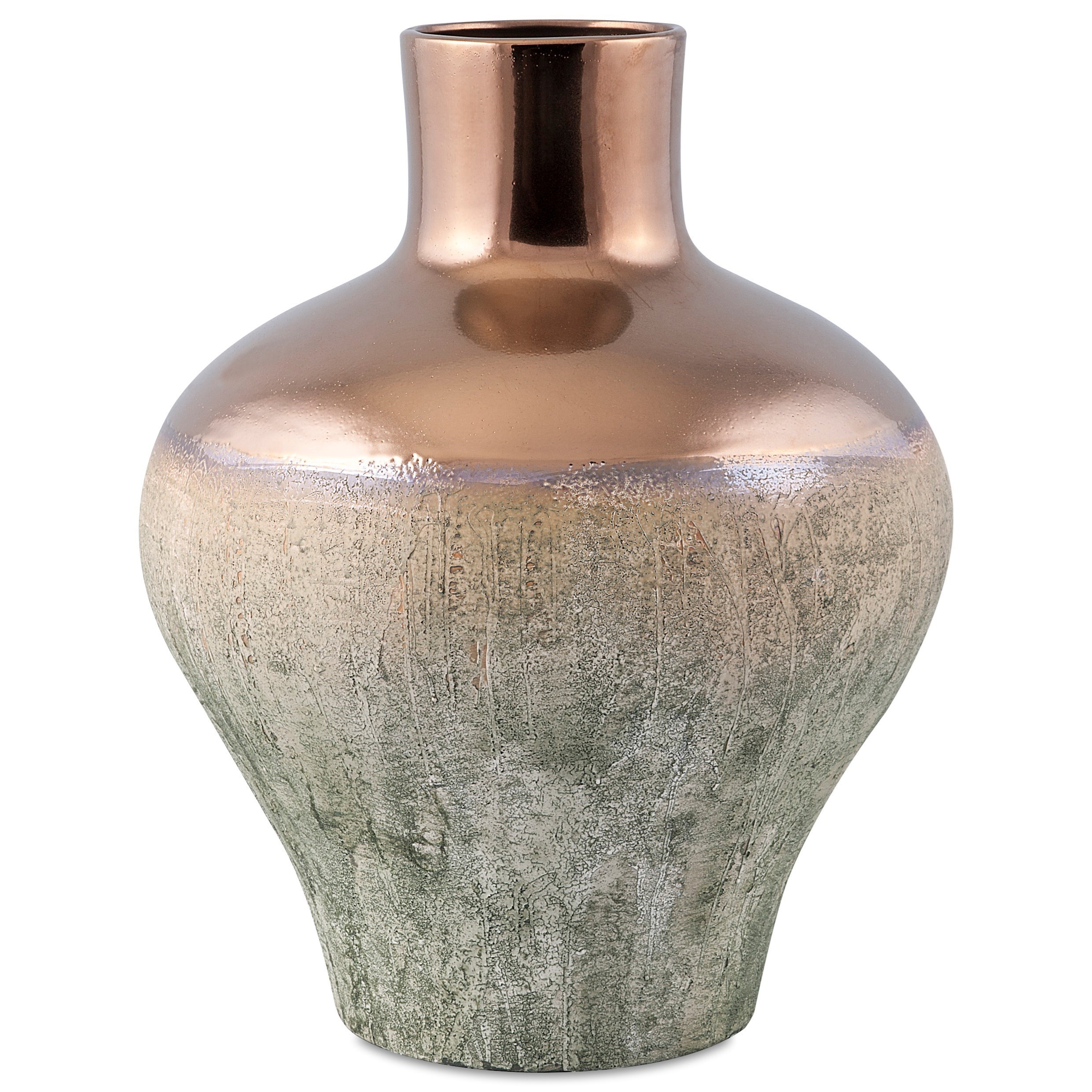 Imax Worldwide Home Vases Hargrove Small Metallic Top Vase Dream