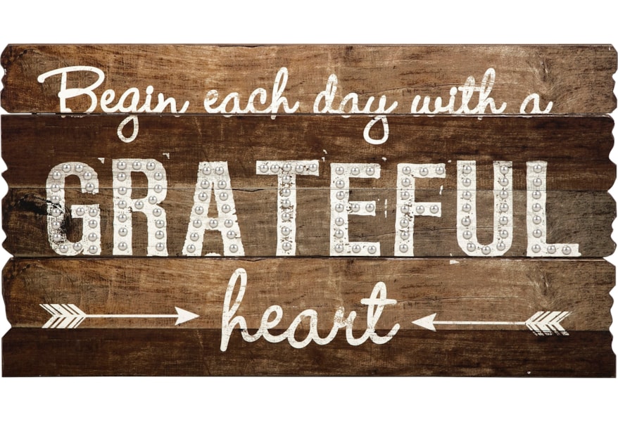 Imax Worldwide Home Wall Art 18329 Grateful Heart Wall Decor Corner Furniture Prints Paintings