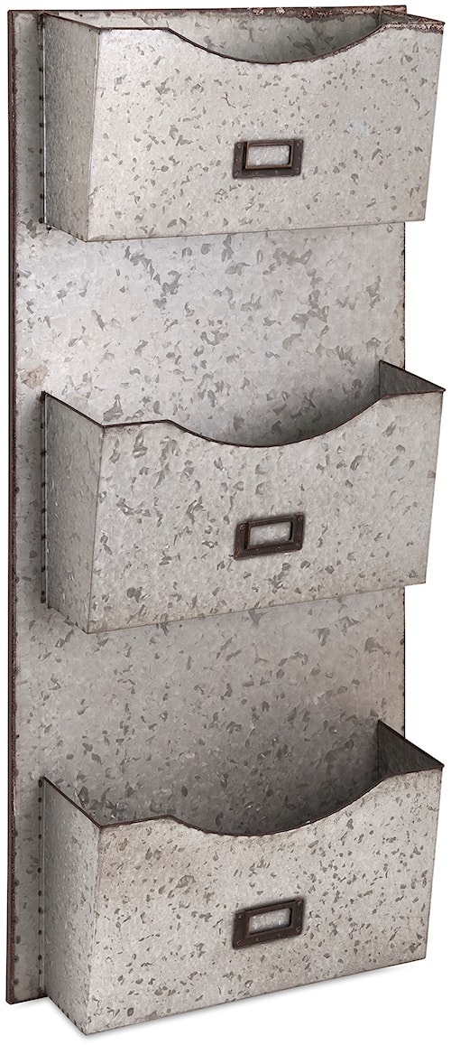 Imax worldwide home wall art galvanized wall hanging file holder Imax worldwide home wall art galvanized wall hanging file holder