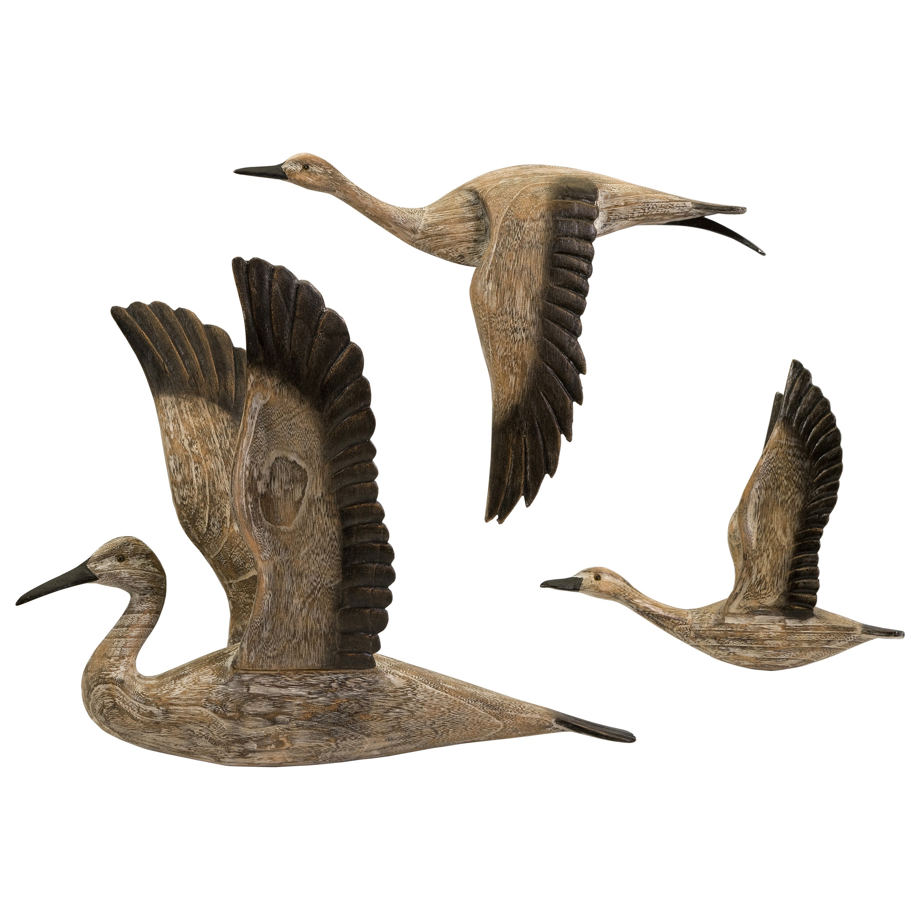 Imax Worldwide Home Wall Art 50895 3 Reeds Migration Wood Wall