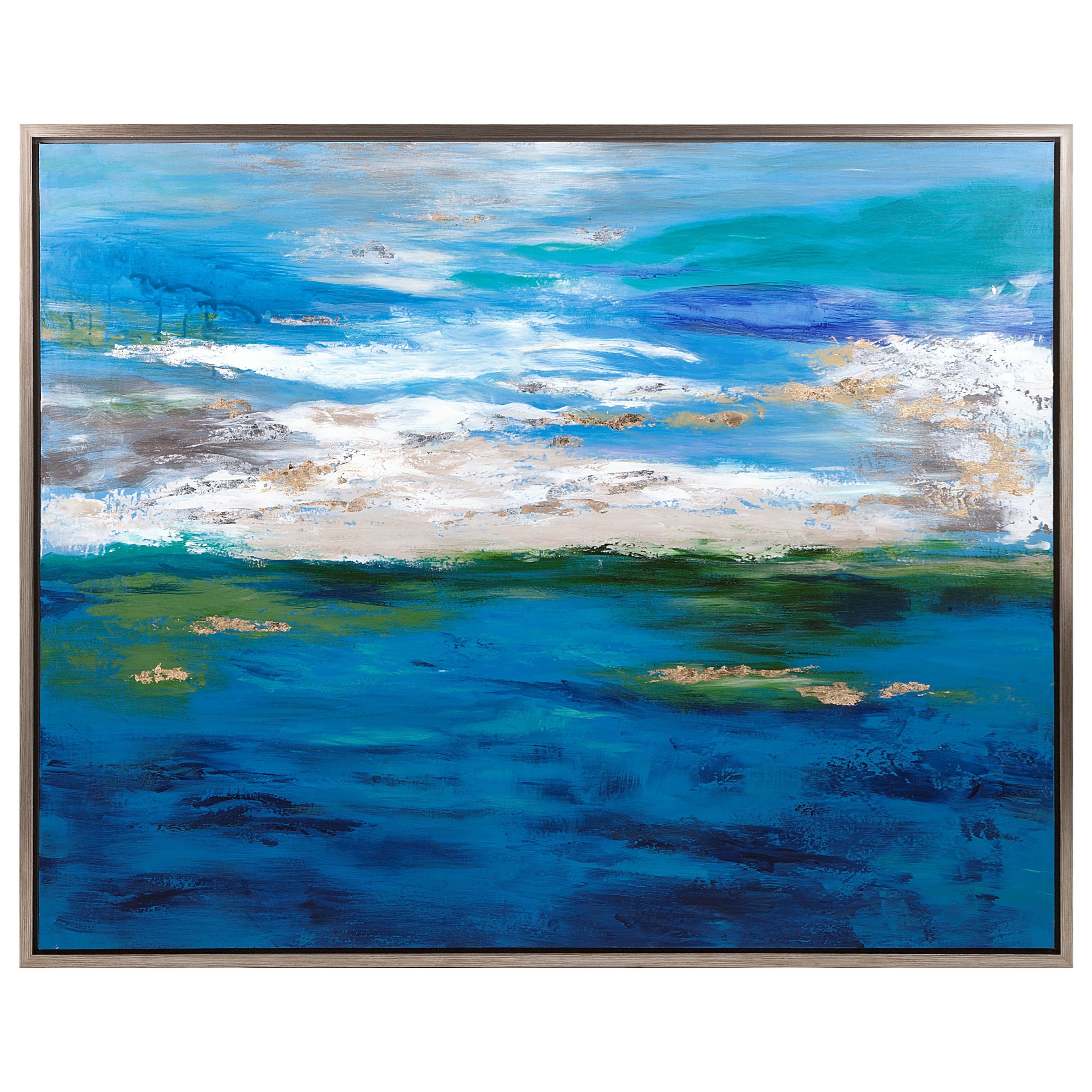 Imax Worldwide Home Wall Art 76277 Circadian Framed Oil Painting