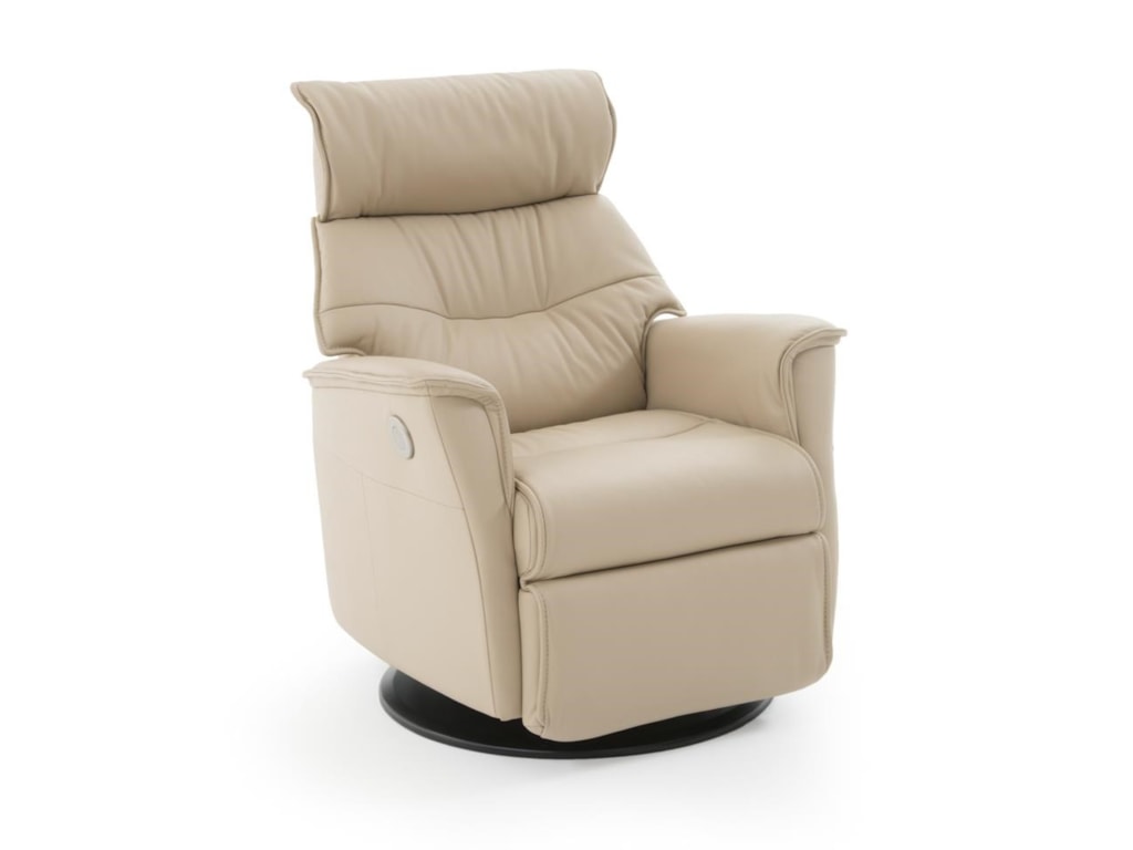 Captain Compact Contemporary Recliner With Swivel Glider Base By Img Norway At Baer S Furniture