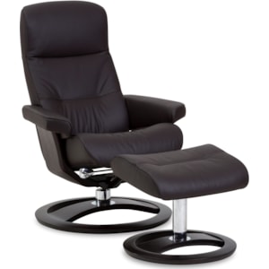 Img Norway Regal Small Golf Scandinavian Recliner And Ottoman Wilson S Furniture Reclining Chair Ottoman Sets