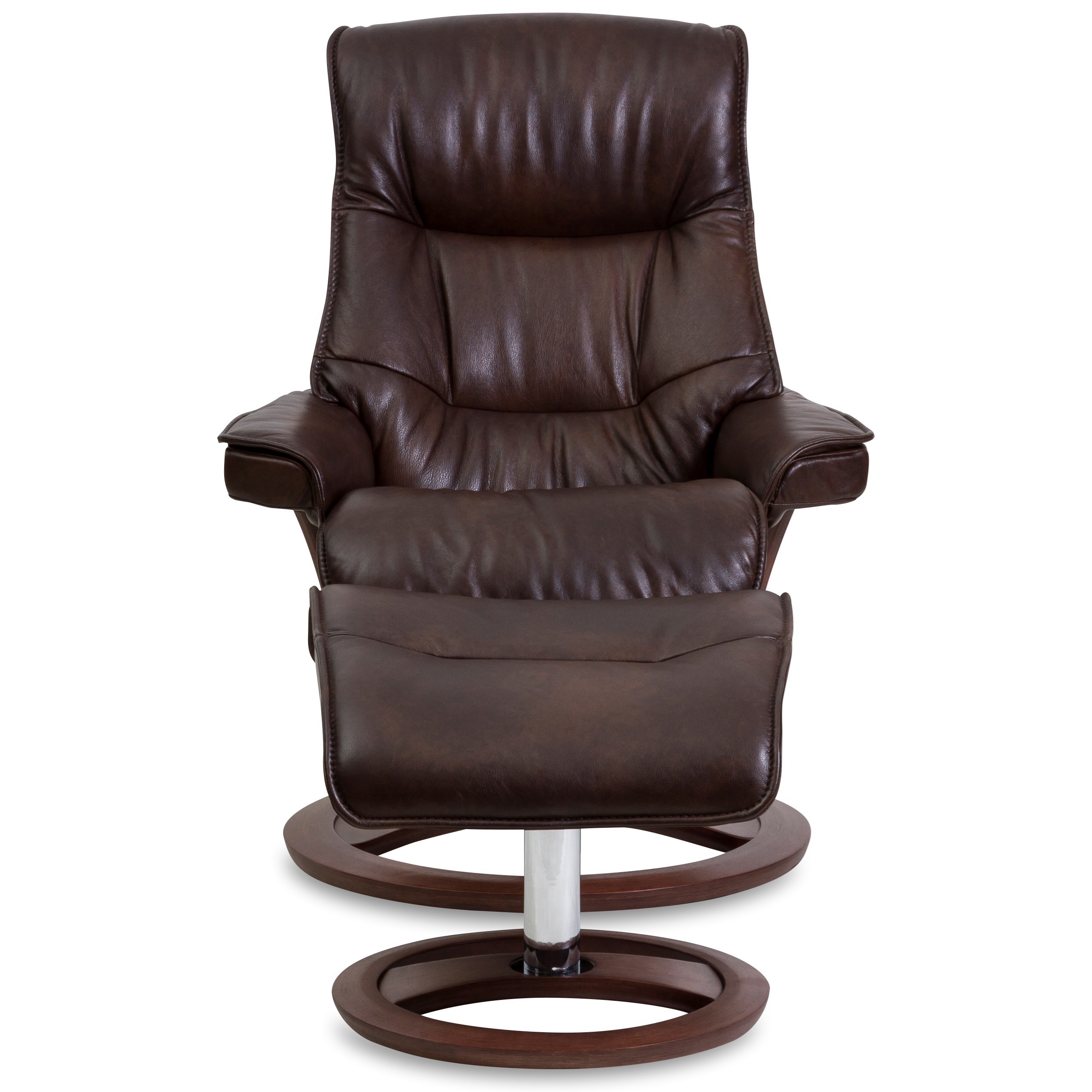 Img Norway Regal Small Cortina Recliner And Ottoman Sprintz Furniture Reclining Chair Ottoman Sets