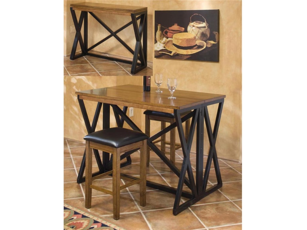 Intercon Siena 3pc Pub Dinette Wayside Furniture Dining 3