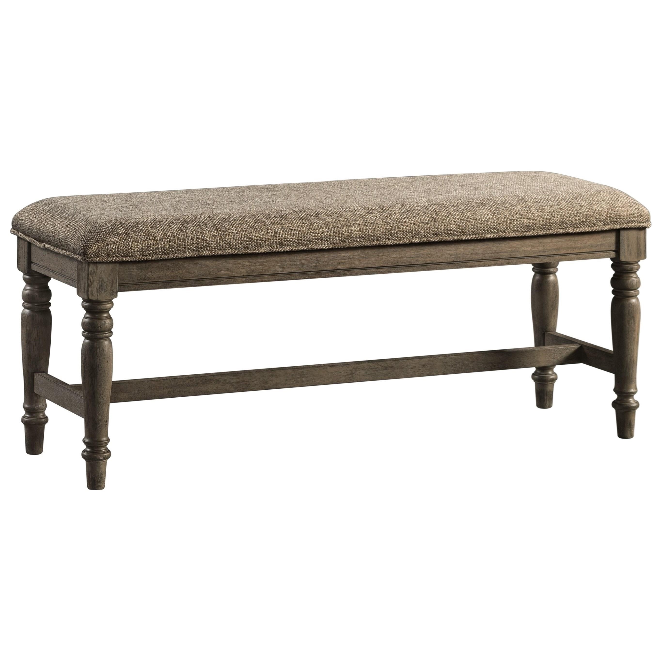 Intercon Balboa Park Transitional Dining Bench With Upholstered Seating Wayside Furniture Dining Benches