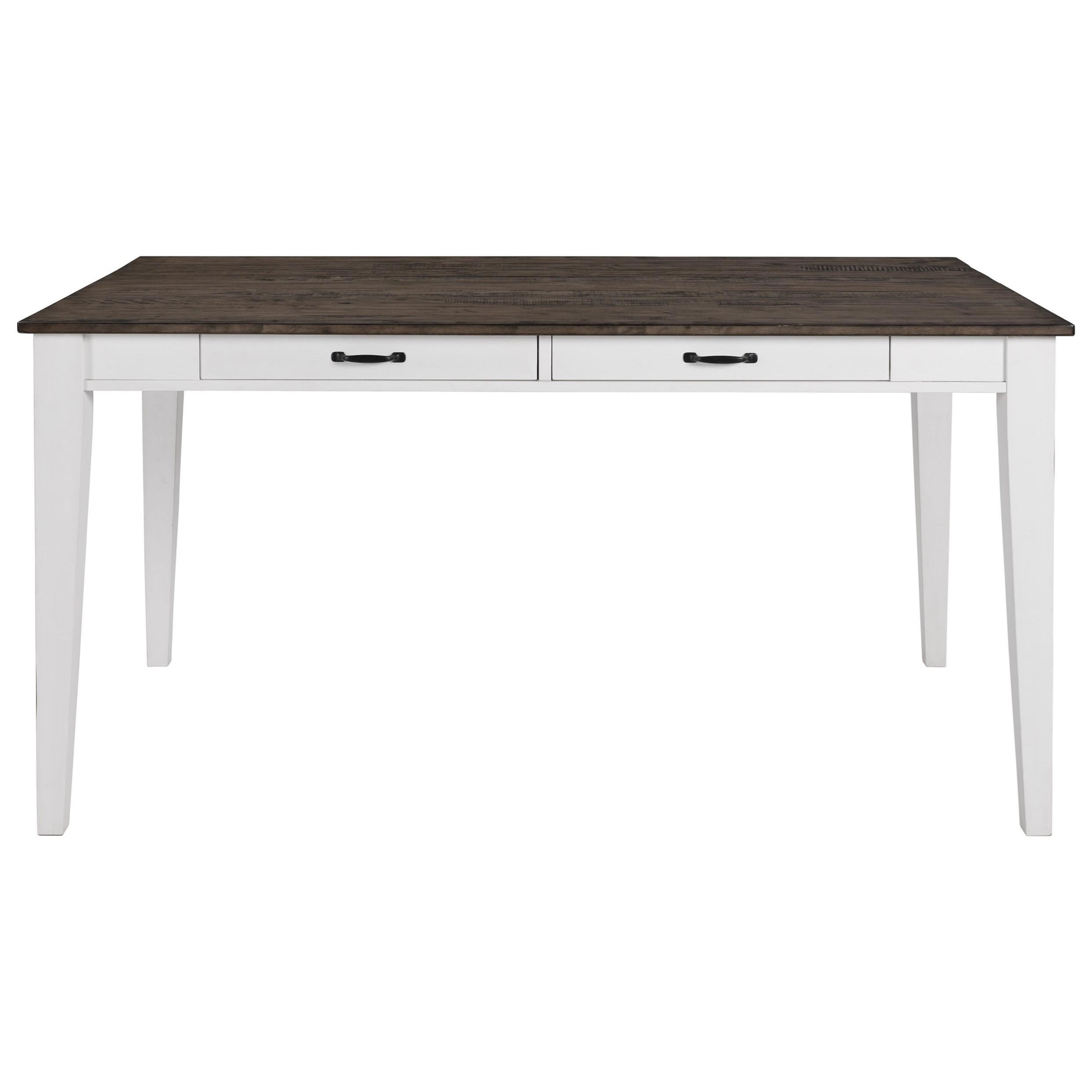 Intercon Belgium Farmhouse Rustic Counter Height Table With Drawer