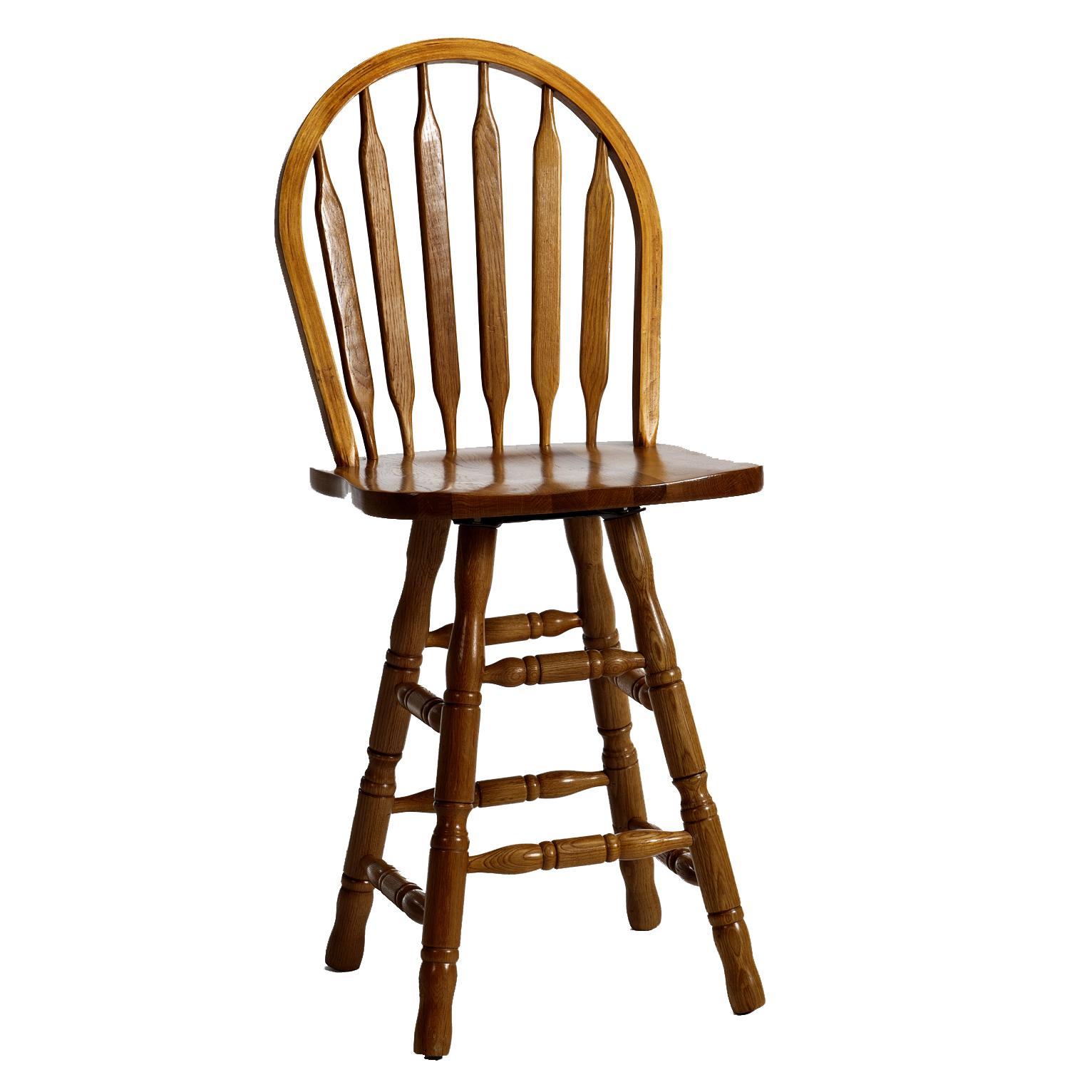 oak high back bar stools