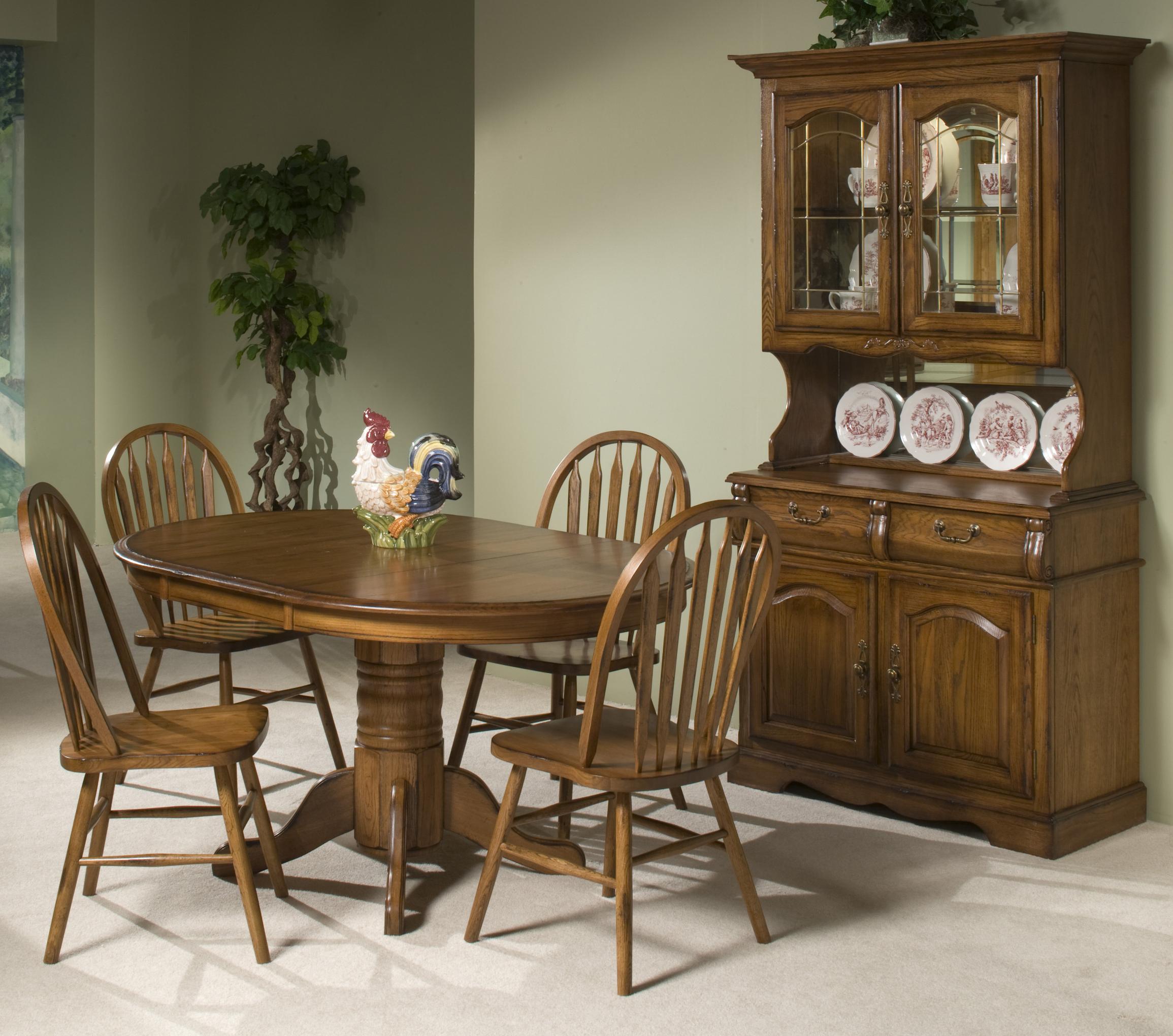 Intercon Classic Oak Five Piece Dining Set Wayside Furniture Dining 5 Piece Sets