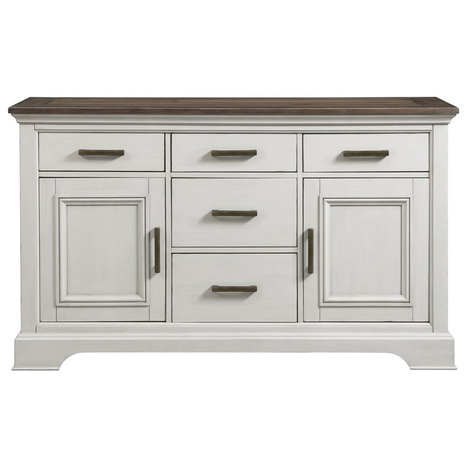 Intercon Drake Cottage Sideboard With 5 Drawers And Interior Storage Rife S Home Furniture Sideboards