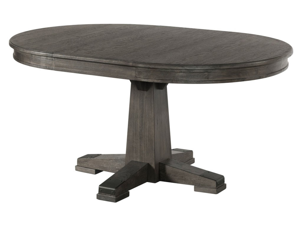 Foundry Relaxed Vintage Round Dining Table With Leaf By Intercon At Rife S Home Furniture