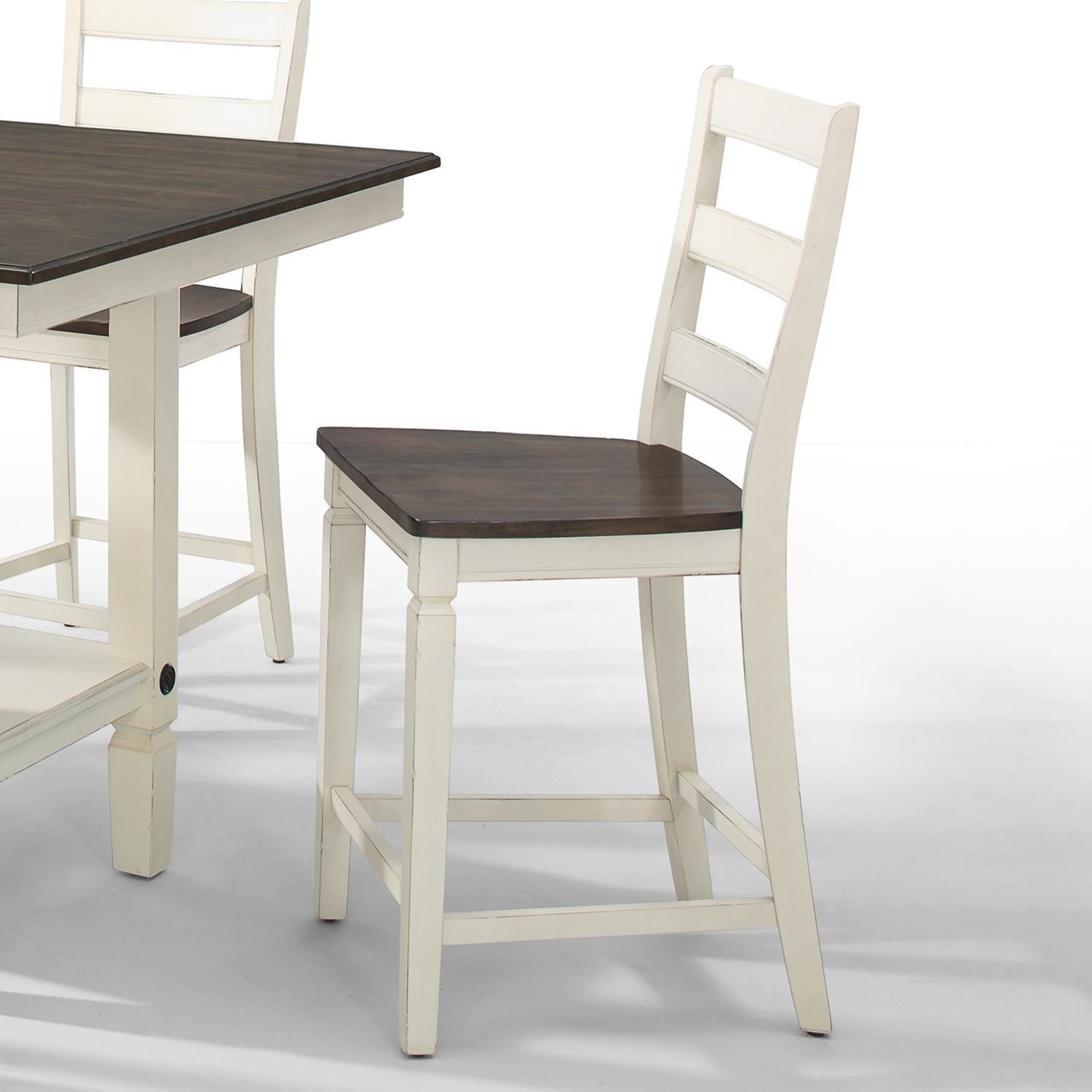 Vfm Signature Glennwood Cottage Ladder Back Counter Height