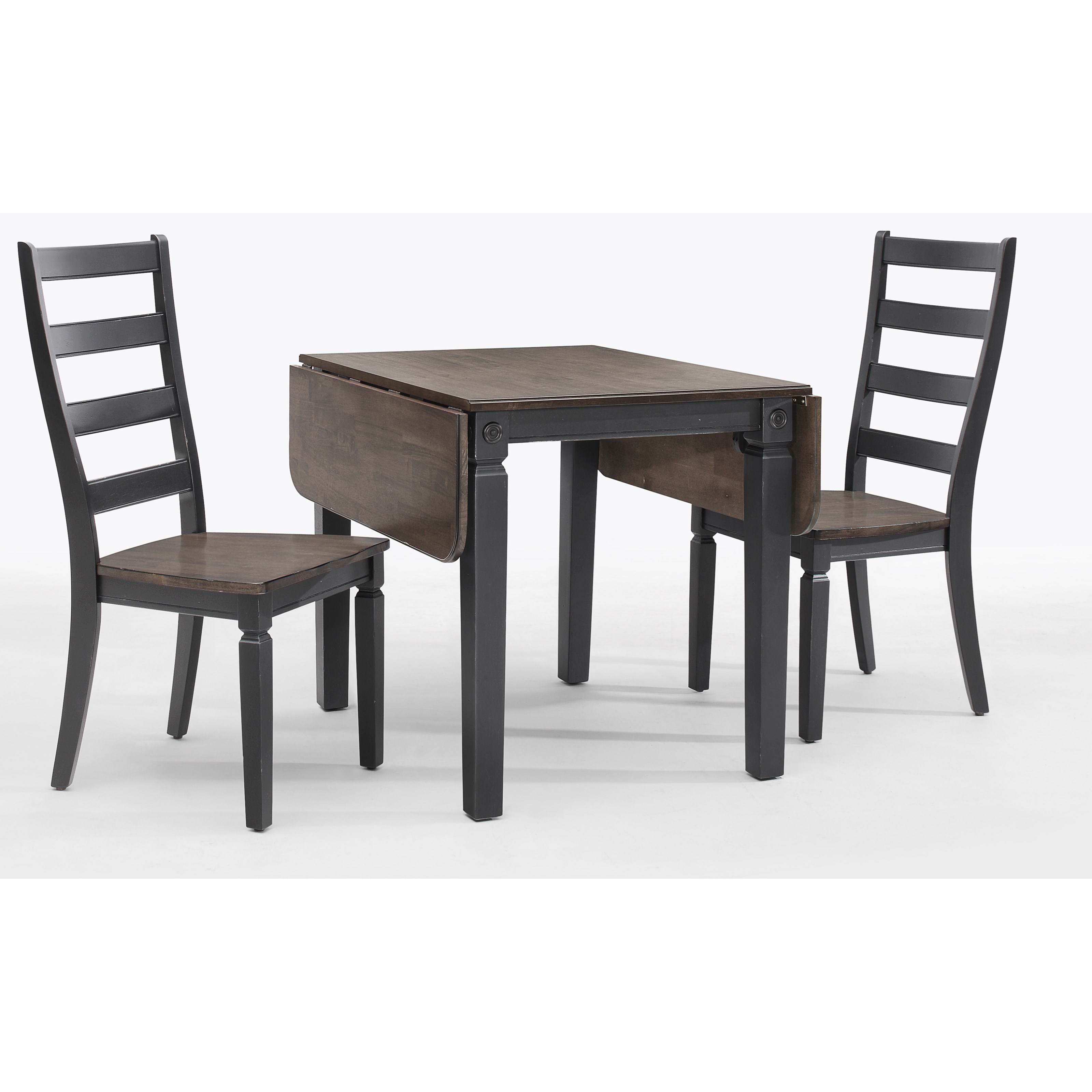 Glennwood 3 Piece Drop Leaf Table And Ladder Back Chair Set By Intercon At Rooms For Less