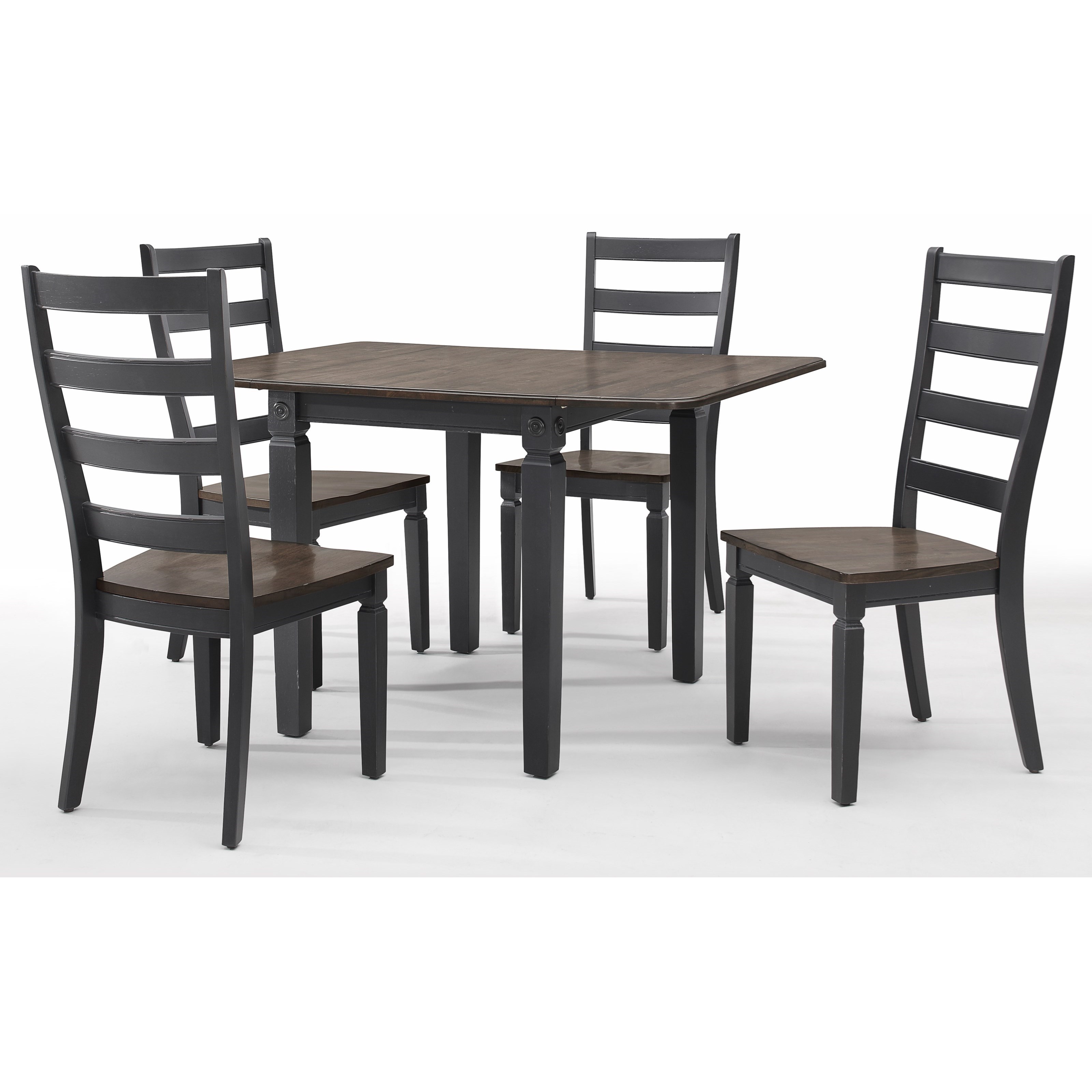 Glennwood 5 Piece Drop Leaf Table And Ladder Back Chair Set By Intercon At Sheely S Furniture Appliance