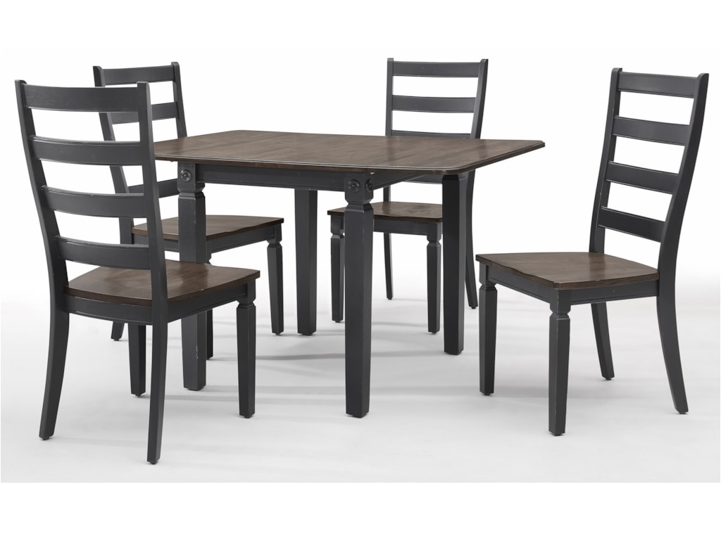 Glennwood 5 Piece Drop Leaf Table And Ladder Back Chair Set By Intercon At Sheely S Furniture Appliance