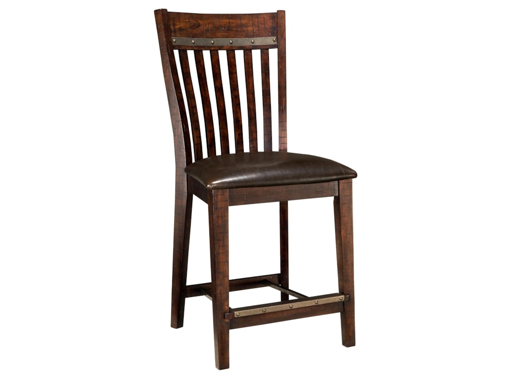 Intercon Hayden 24 Slat Back Bar Stool With Cushion Seat Rife S Hayden 24 Slat Back Bar Stool With Cushion Seat By Intercon