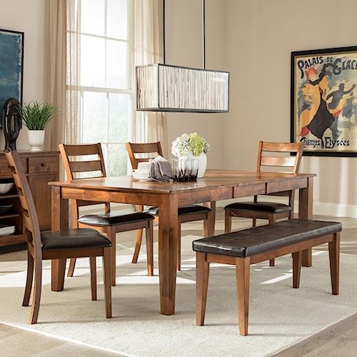 Intercon Kona 6 Piece Mango Wood Dining Room Set Intercon Kona 6 Piece Mango Wood Dining Room Set