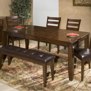 Belfort Select Cabin Creek Solid Mango Wood Dining Table With