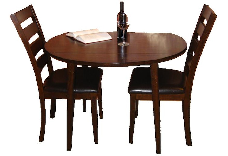 Belfort Select Cabin Creek 3 Piece Drop Leaf Dining Table And