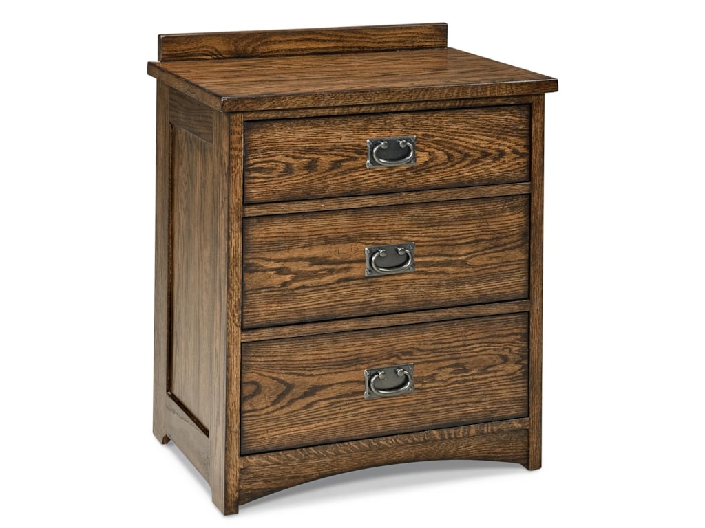 VFM Signature Oak Park3 Drawer Nightstand