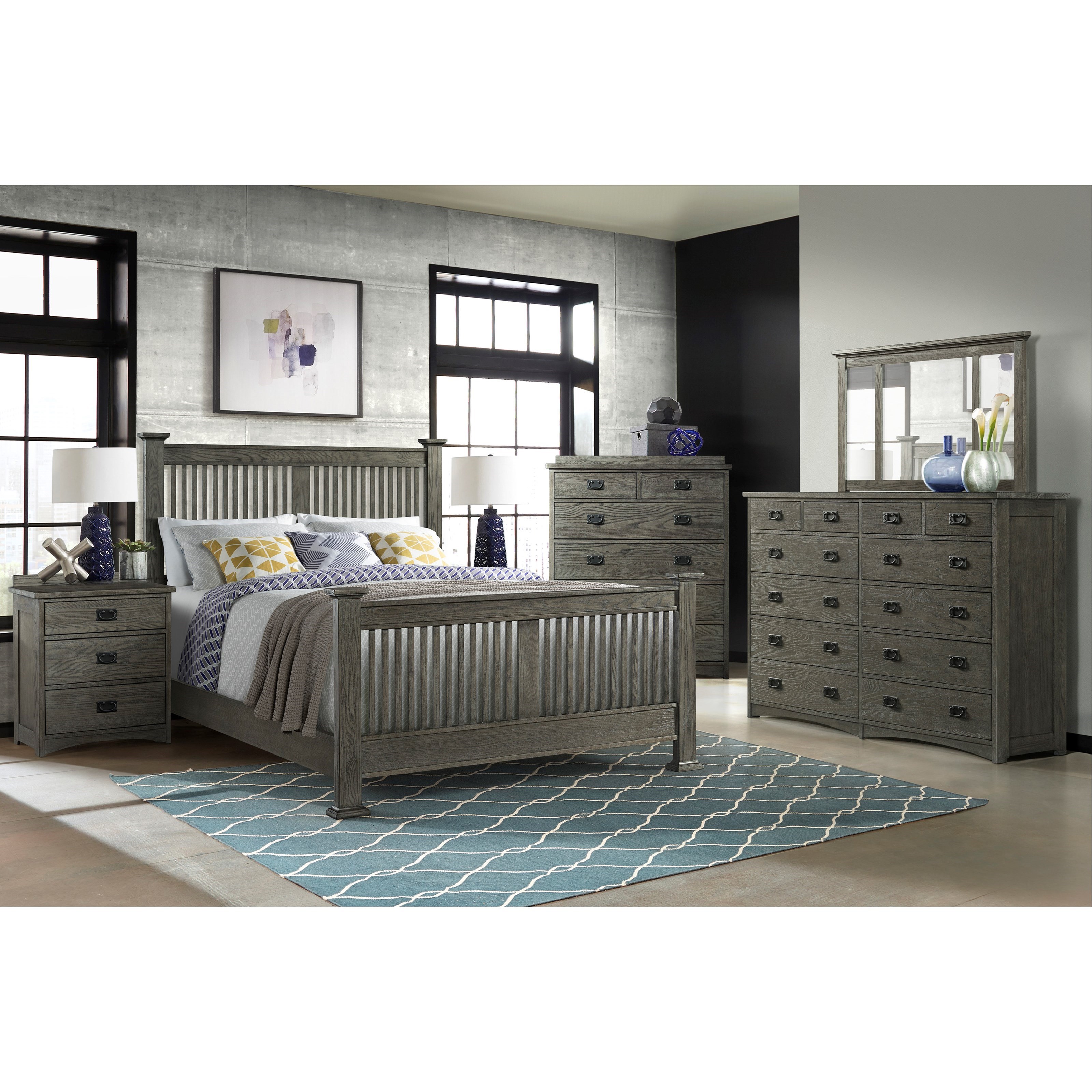 Intercon Oak Park Mission Cal King 3 Drawer Storage Bedroom Set Home Kitchen Bedroom Furniture Eudirect78 Eu