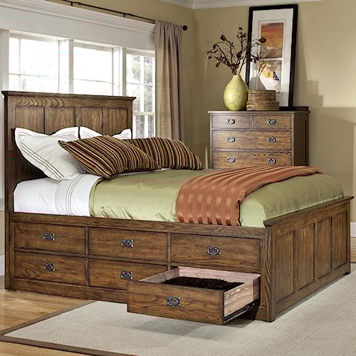 Intercon Oak Park Mission Queen Bed With 9 Underbed Storage Drawers Boulevard Home Furnishings Platform Beds Low Profile Beds Intercon Oak Park Mission Queen Bed With 9 Underbed Storage Drawers Boulevard Home Furnishings Platform Beds Low Profile Beds